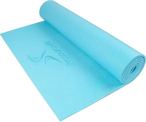 ProsourceFit Tapete de yoga original de  pulgadas (0.236 in) de grosor para mayor comodidad y estabilidad con correas de transporte, antideslizante,