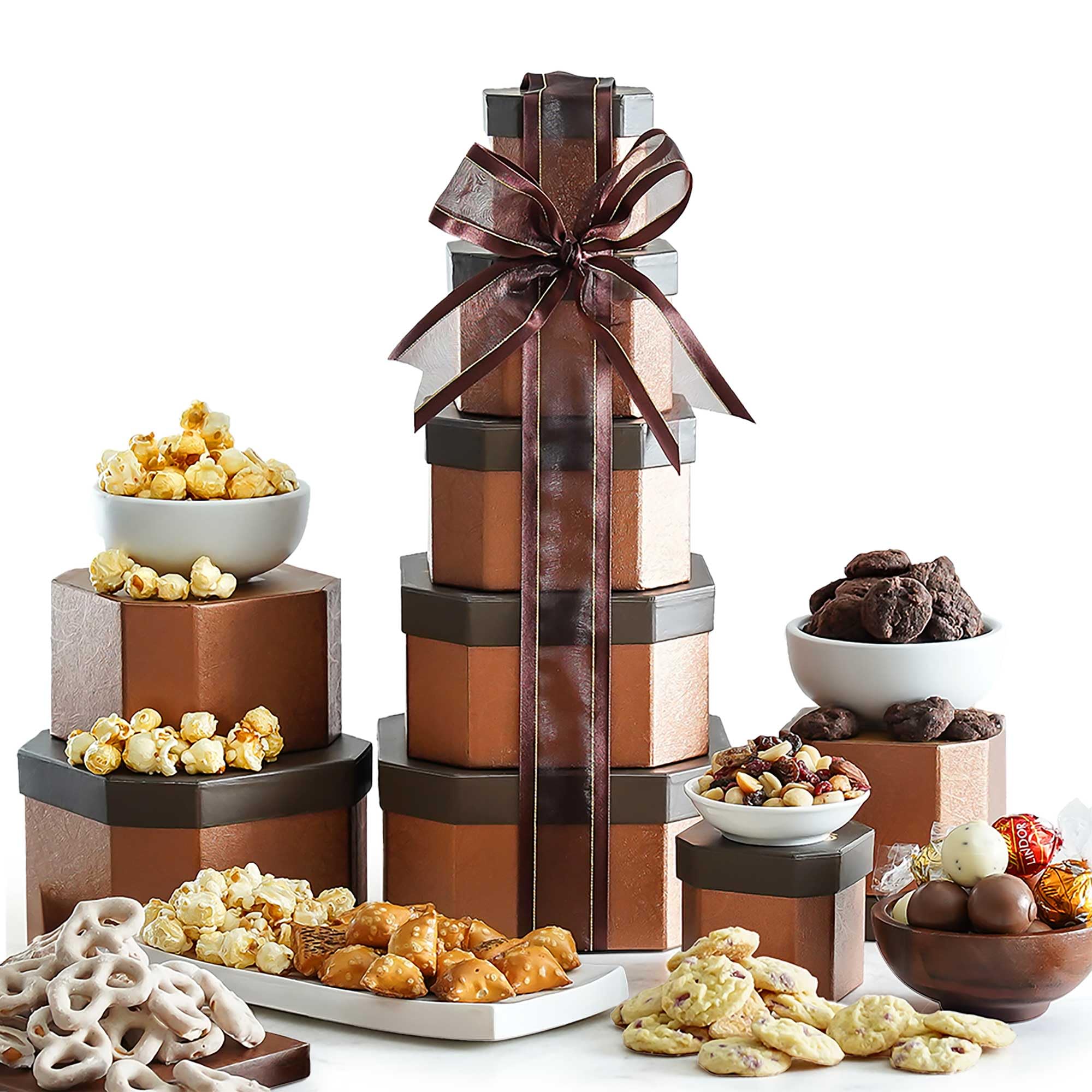 Broadway Basketeers Gift Basket – Gourmet Snack & Chocolate Food Gifts Christmas Holiday, Women, Men, Family, Thank You, Care Package for College & Teachers – Corporate Kosher