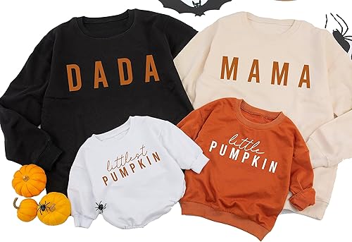 Family Matching Halloween Shirts - Momster Dadcula Little Monster Shirt for Adult Kid - Couple Halloween T-Shirt Fall for Mom Dad Baby Kids Toddler