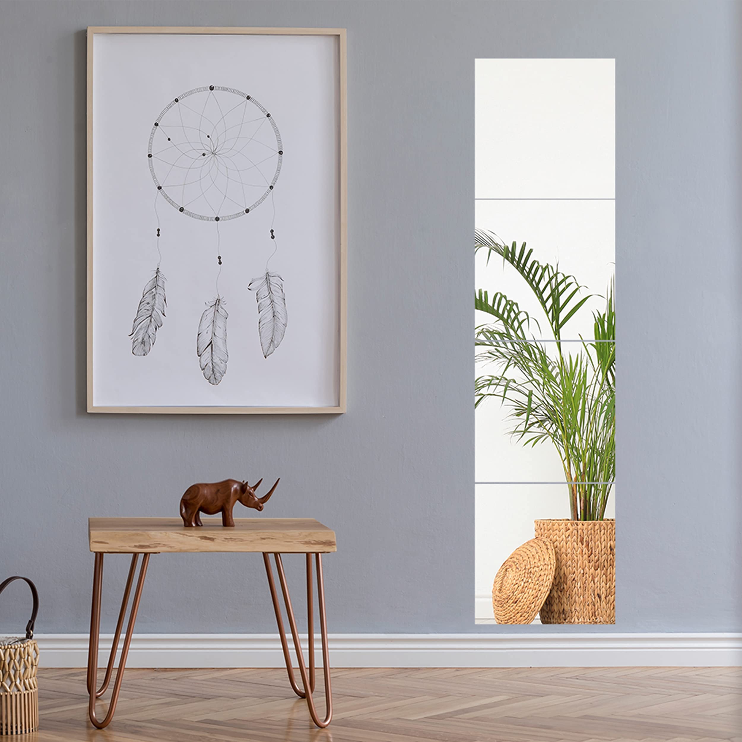 Buy Beauty4U 4Piece 16 Inch Wall Mirror Full Body Mirror Walled