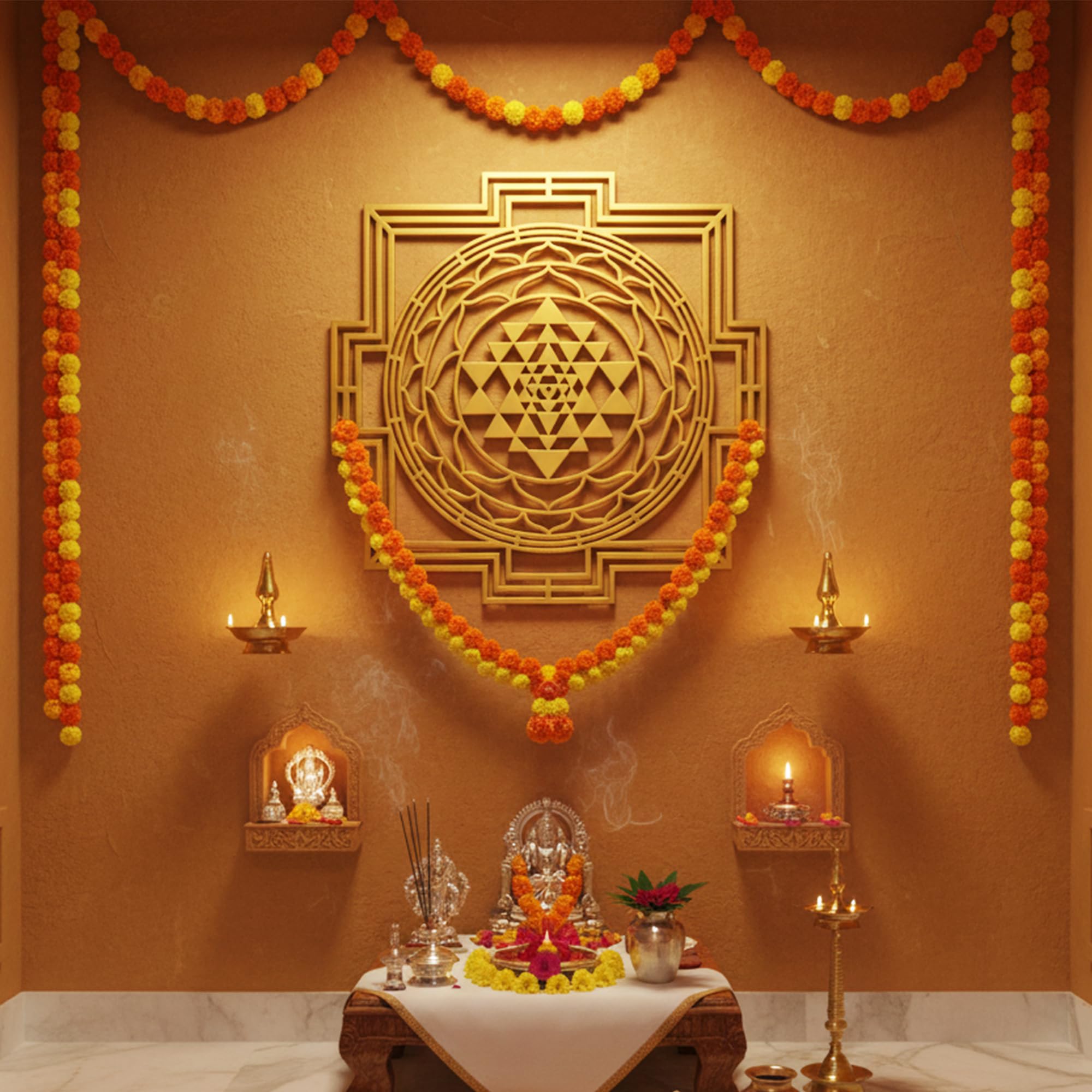 Shree Yantra Wall Art - Wealth & Prosperity -5 Shree Yantra Wall Art - Wealth & Prosperity -5