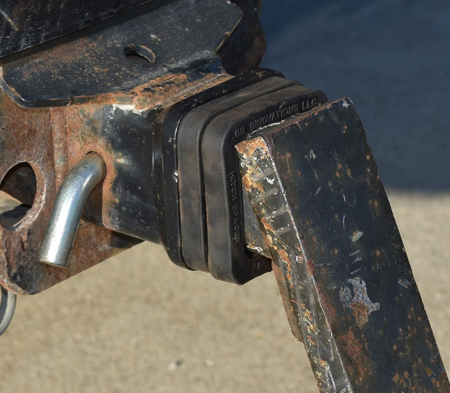GR Innovations | Hitch Spacer | 2" Silencer Pad for Trailers | Reduces Sound and Vibration Rattle | USA Made | 3 Pack