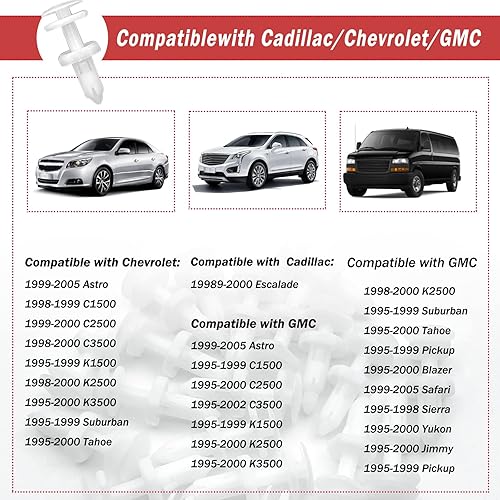 Miniatura 3 de 20 clips de retención para panel de puerta de automóvil compatibles con GM Chevy GMC 15960325