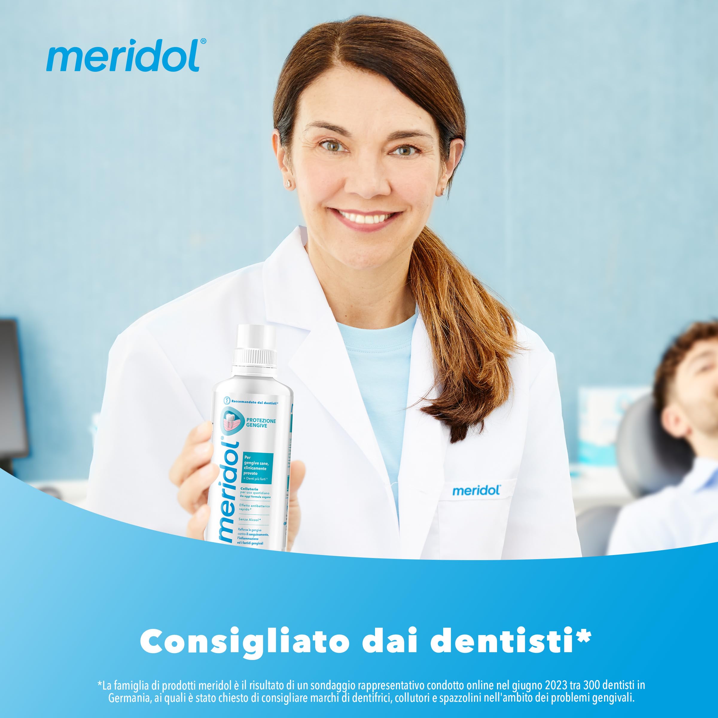 meridol Collutorio Protezione Gengive 2x400ml | Combatte il sanguinamento e l'infiammazione gengivale* |Protegge dalle recidive*|Agisce velocemente**|Effetto antibatterico*|Non macchia I 0% Alcohol