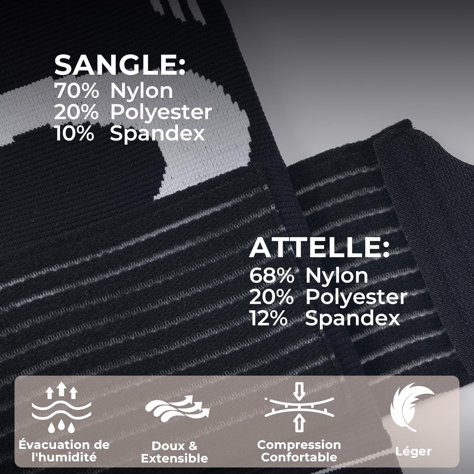 NEOtech Care Coudière - Compression AJUSTABLE - Légère, élastique, flexible, respirante - Protège-coude pour sport, tennis, golf (Noire, Taille M, 1 Paire)
