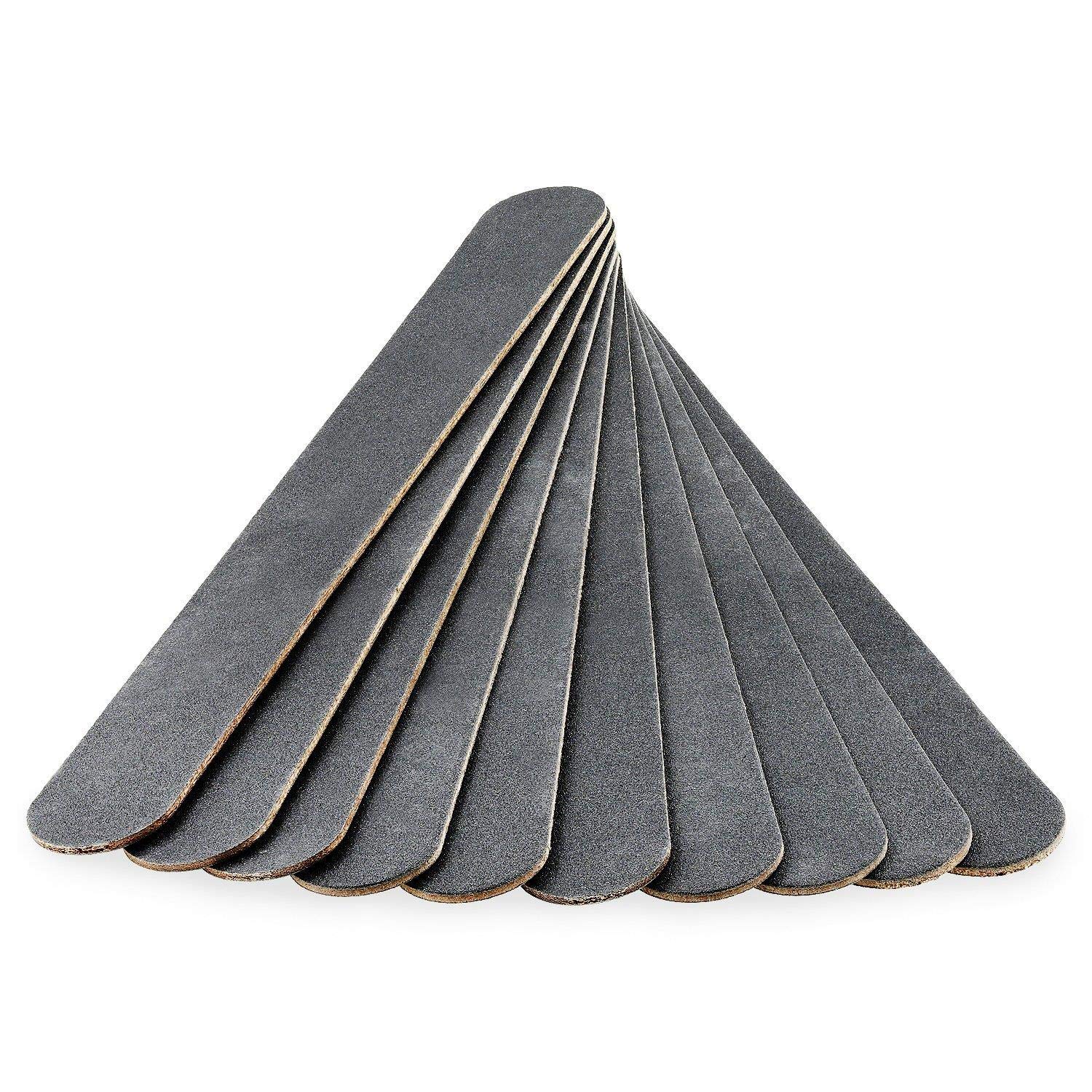 Crillys Black Pack Of 10 Grit Emery Board 18Cm Nail Files