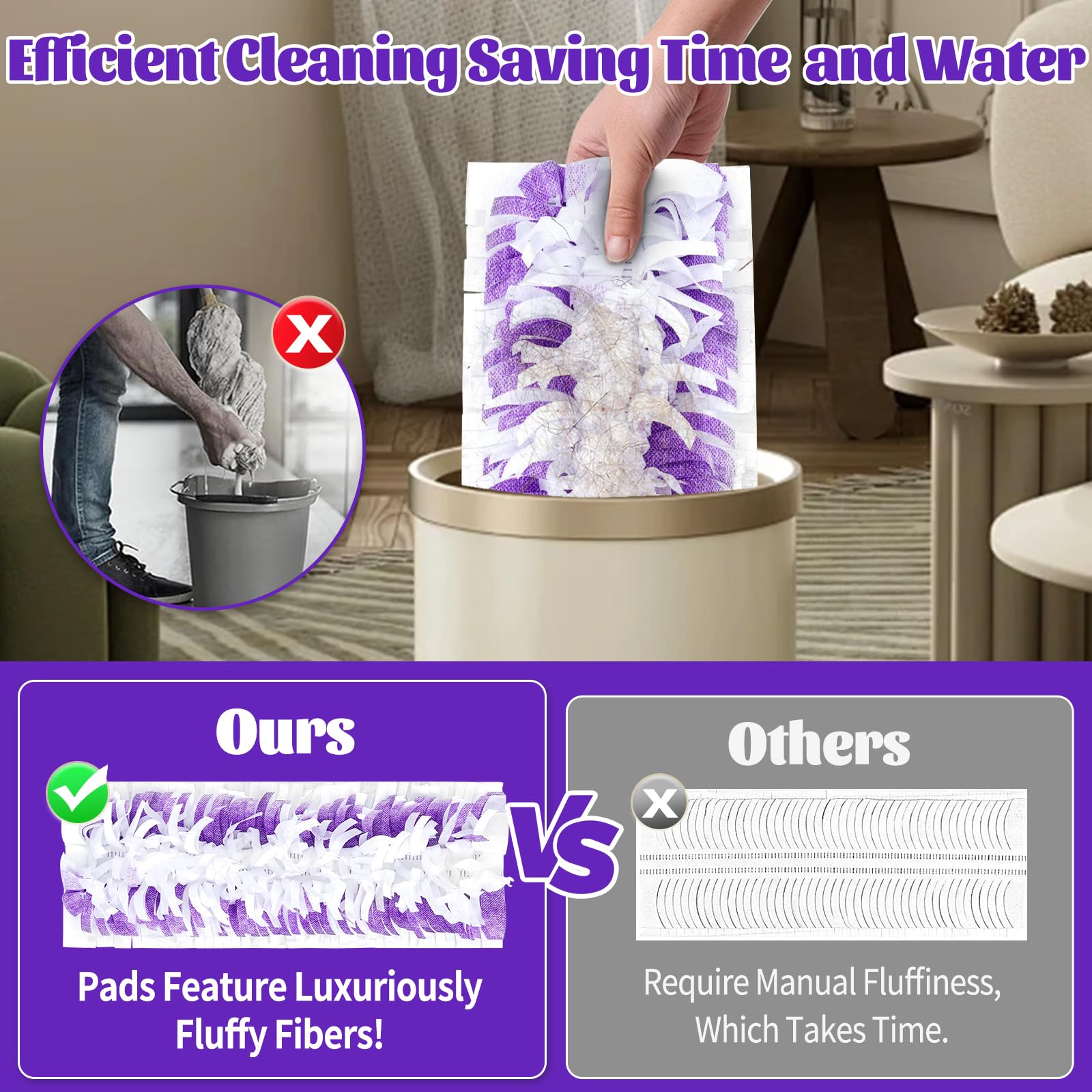 Jednorazowe podkładki do mopa Swiffer Power Mop Multi-Surface Mop i PowerMop, do czyszczenia podłóg, wkłady do mopa, 20 sztuk