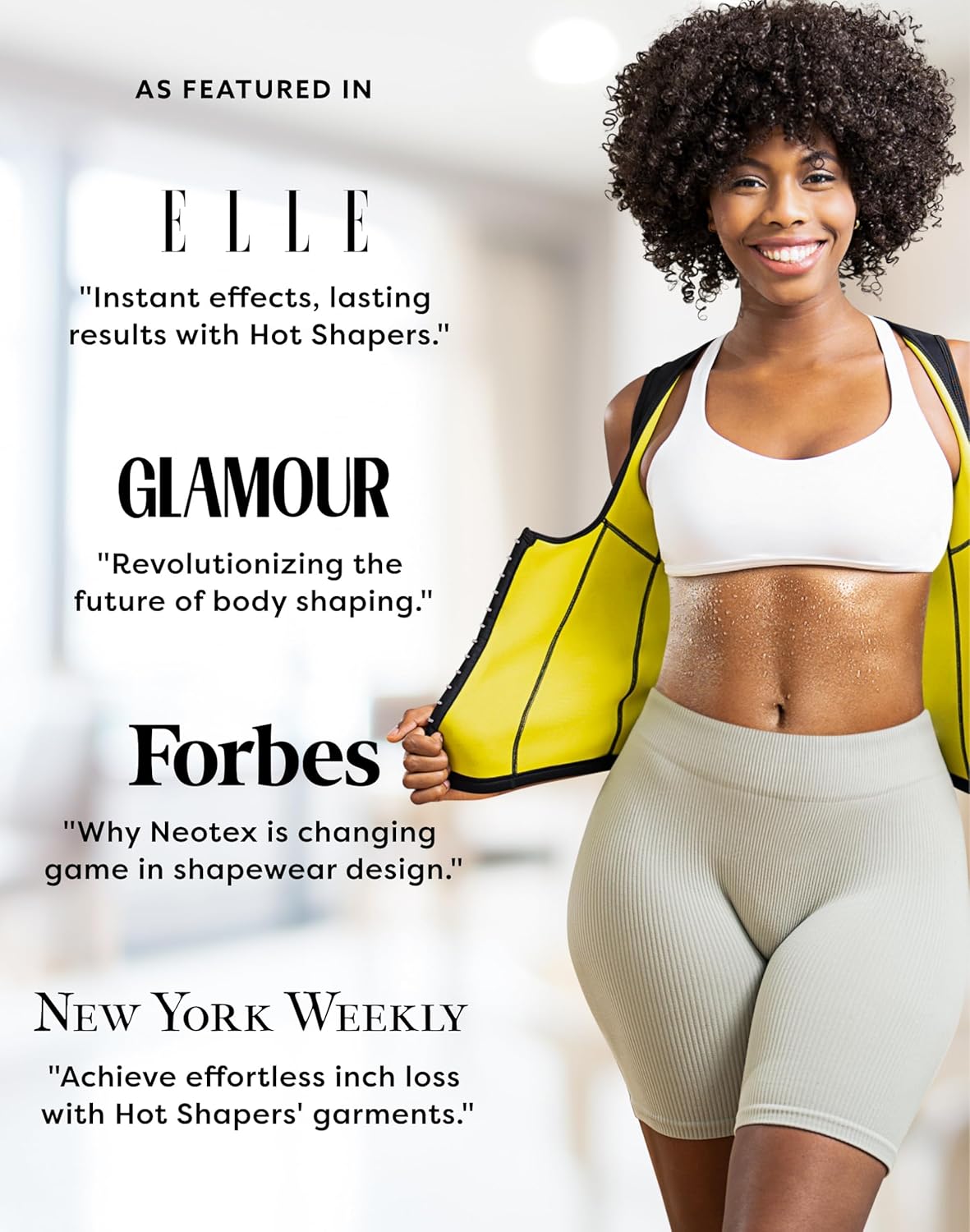 HOT SHAPERS Cami Waist Cincher & Waist Trainer – Hourglass Essentials Neoprene Sweat Vest for Body Sculpting & Core Support - Image 9