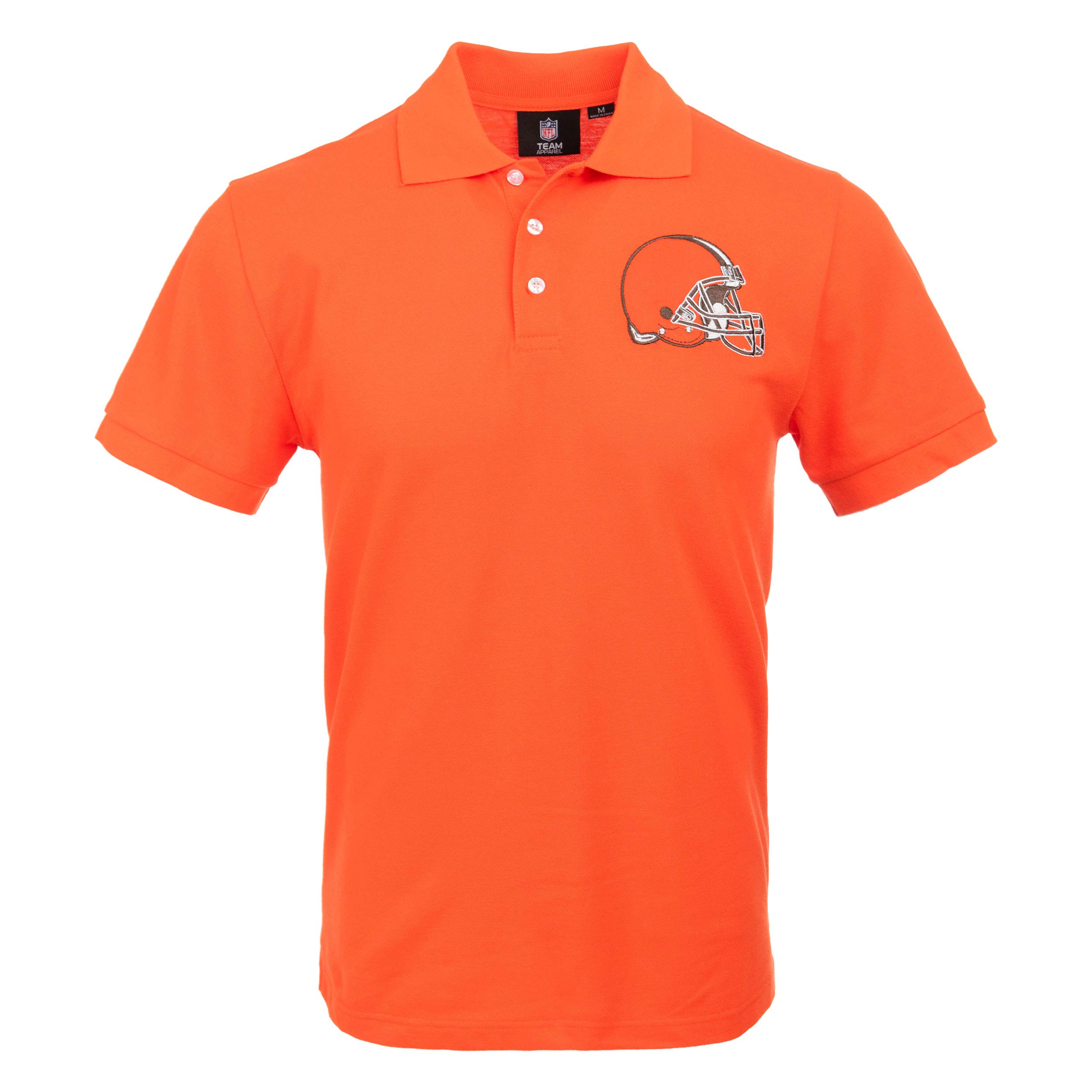 FOCO NFL Mens NFL Team Logo Casual Color Polo Short Sleeve Shirt