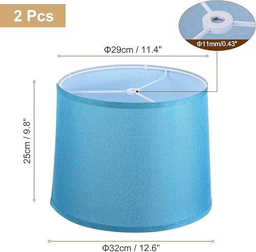 Miniatura 2 de PATIKIL Juego de 2 pantallas de lámpara para lámparas de mesa, 11.4 pulgadas superior x 12.6 pulgadas inferior x 9.8 pulgadas de alto, pantalla de
