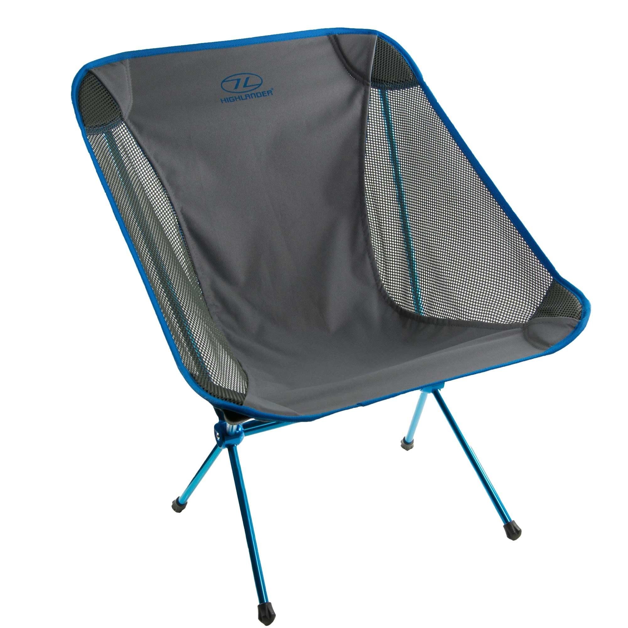 Highlander campingstuhl Minus One50 x 66 cm Polyester blau/grau Sport & Freizeit