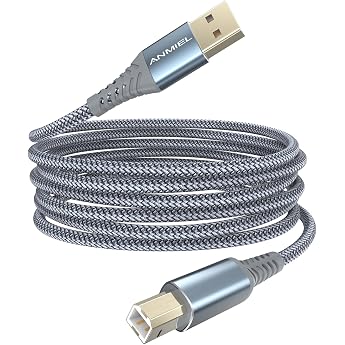 USB-Druckerkabel 3M USB-Druckerkabel Premium Durable USB 2.0 Typ A m nnlich zu B m nnlich Scanner Kabel High-Speed-Drucker-Kabel f r HP Canon Dell Epson Lexmark Xerox und mehr