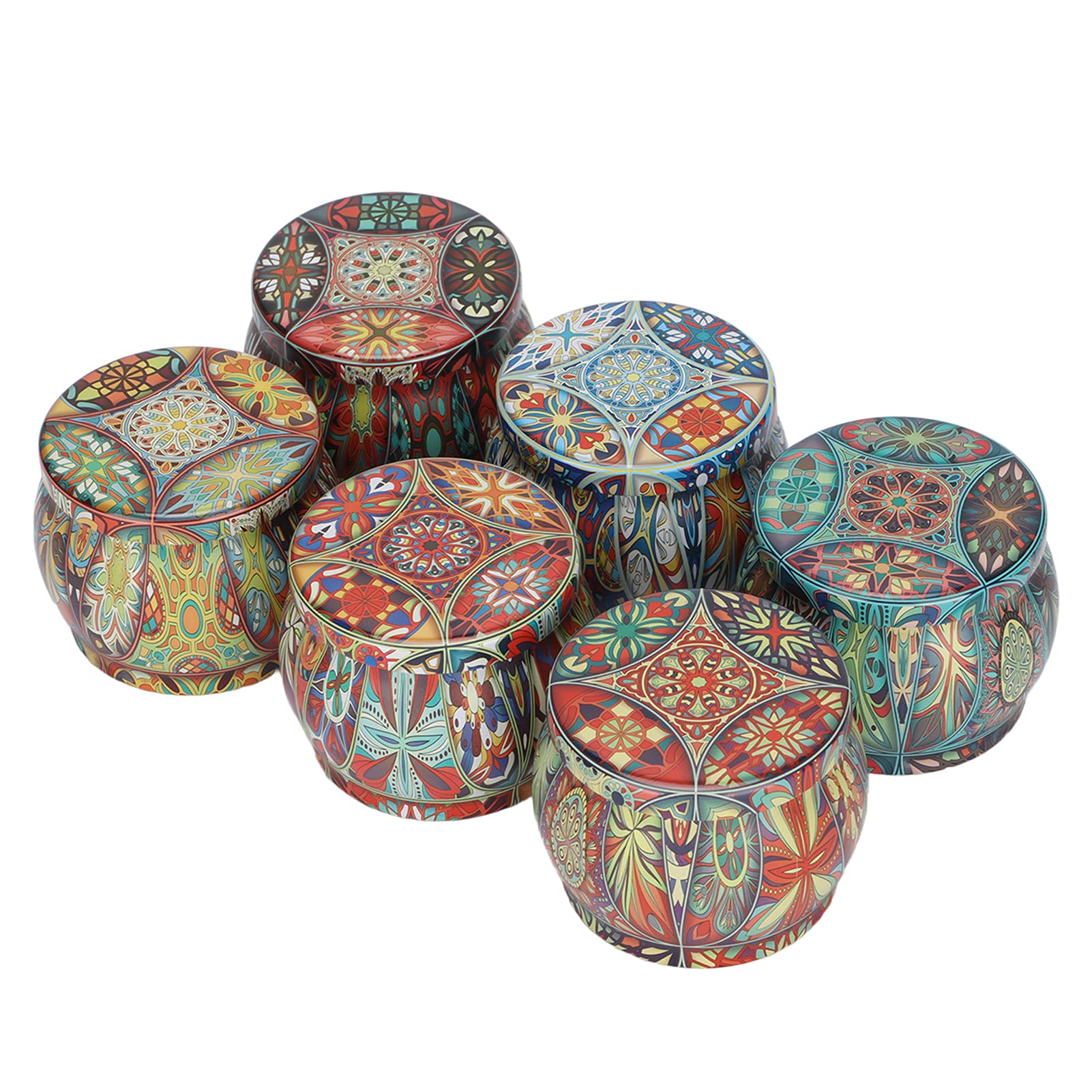 Candele profumate casa, cera di soia, set 6 pezzi con limone, gardenia, gelsomino, rosmarino, lavanda per relax, meditazione, yoga,