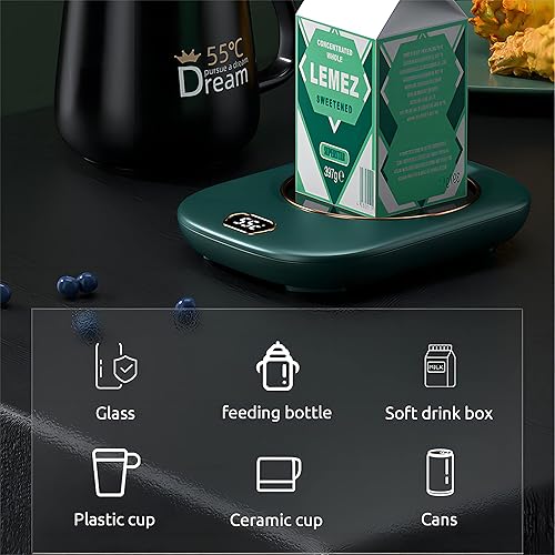 Miniatura 3 de Calentador de café para escritorio, calentador de tazas, calentador de velas con cable de alimentación USB, 3 ajustes de temperatura de 4555149.0 F,