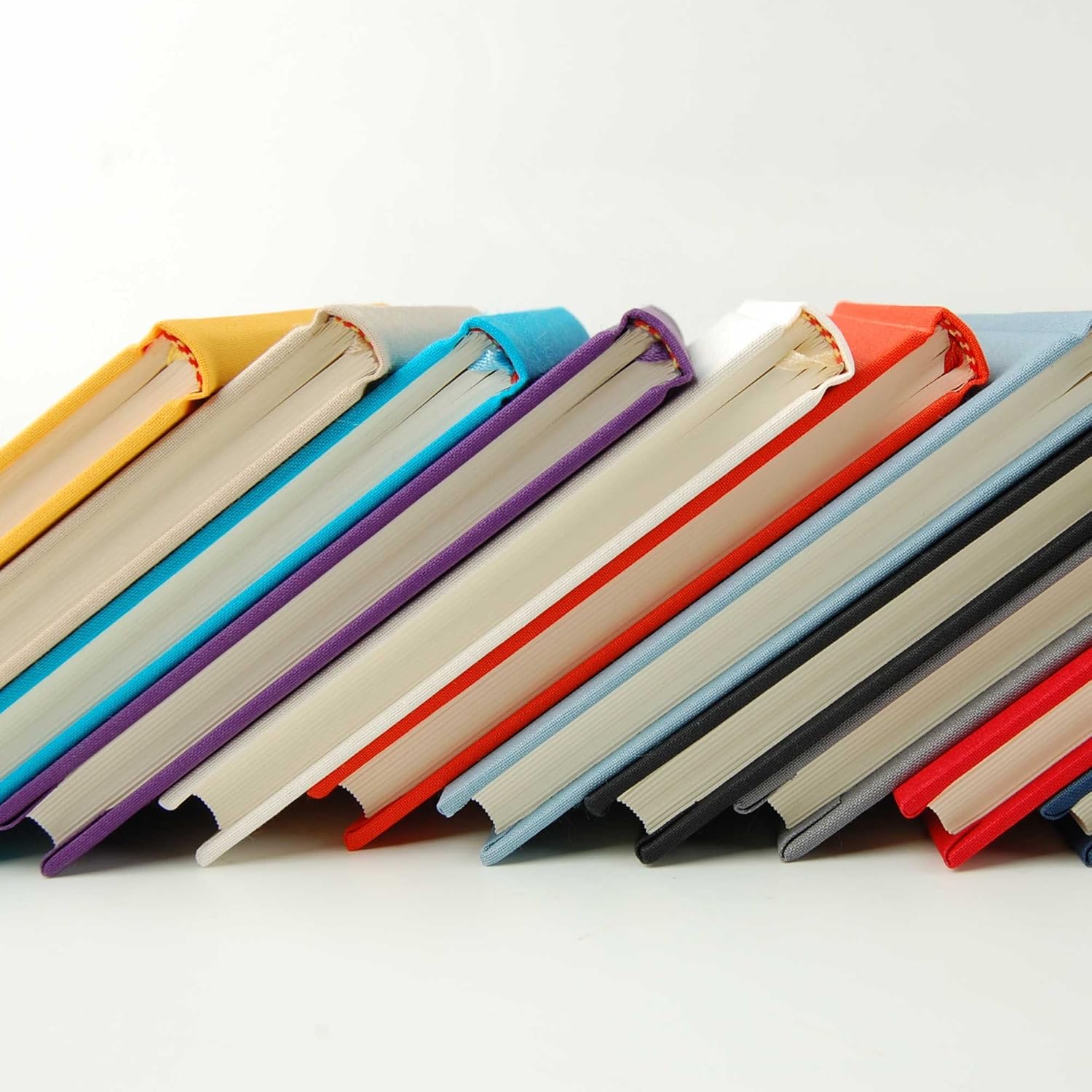 Semikolon A4 Classic Linen Cover Notebook, 8.5 X 12 Inches, 144 Lined Pages, 100g Cream Colored Paper, Grey (02515)