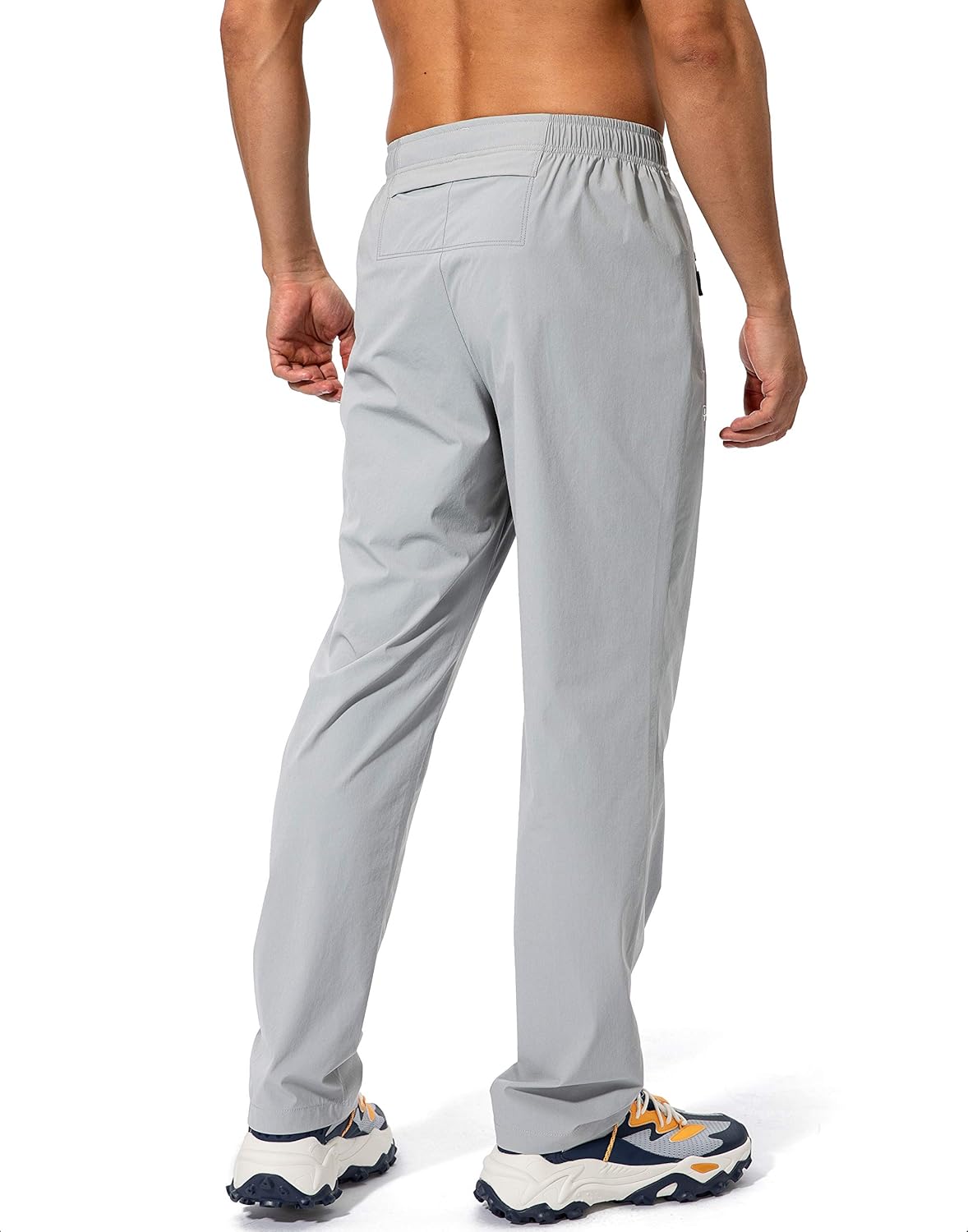 Pudolla Men's Workout Athletic Pants Elastic Waist Jogging Running Pants for Men with Zipper Pockets - Image 3