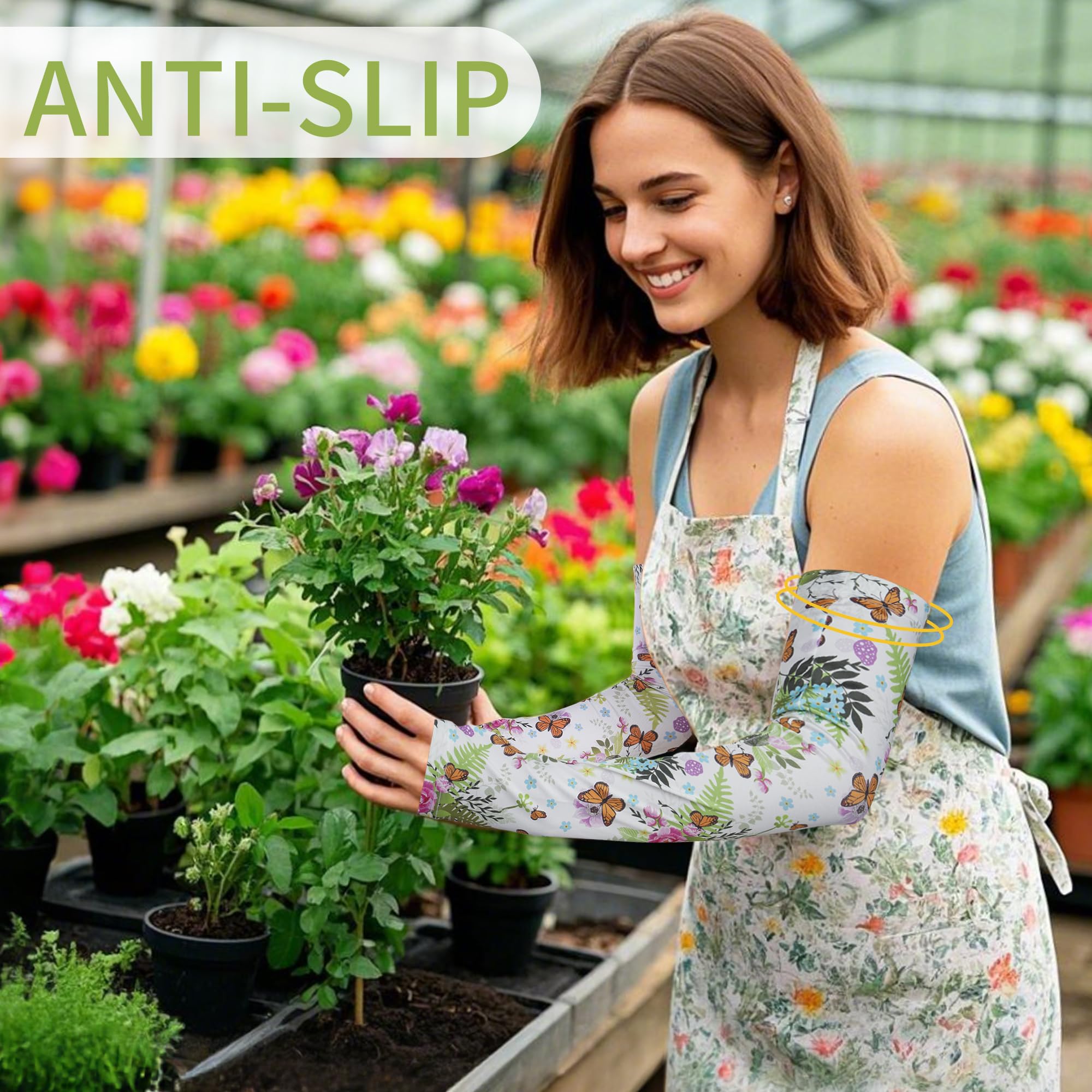FISHEAL Mangas de jardinería con protección solar, para mujeres y hombres, protección UV UPF 50+, mangas de brazo con agujeros para los pulgares, agricultura, pesca al aire libre