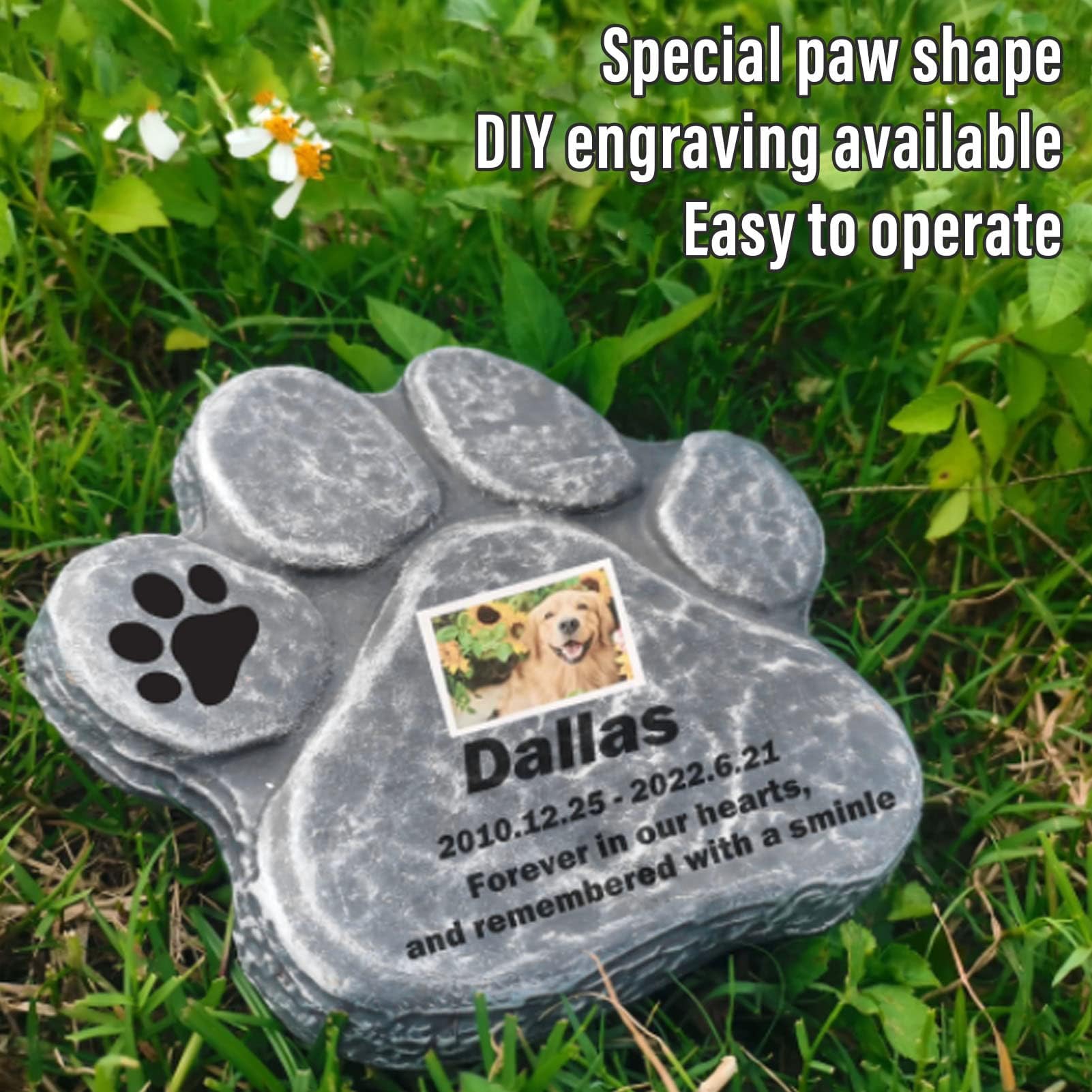 Personalized Pet Memorial Stone - Image 3