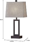 Ensemble de lampes de table à commande tactile 2, Lampe de chevet avec 2 USB Ports de recharge & AC Déplacement, 3-Way Lampe de table de nuit moderne dimmable pour chambre à coucher salon Bureau de fin(2700K 2 LED Ampoules comprises)