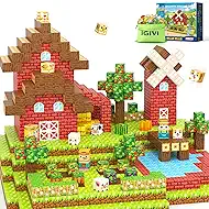 1" Magnetic Blocks Farm Animals Set, Magnetic Cubes with Ultra Magnet Strength for Kids Ages 3-12, STEM Magworld Toys Ideal Gifts for 3+ Years Old Boys Girls