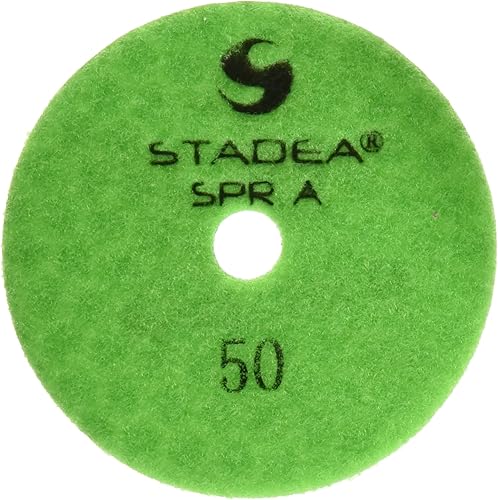 Stadea DPPD04SPRA050G1P Almohadilla de pulido de diamante de piedra seca para piedra Granito Concreto Vidrio Travertino Mármol Lijado Pulido con