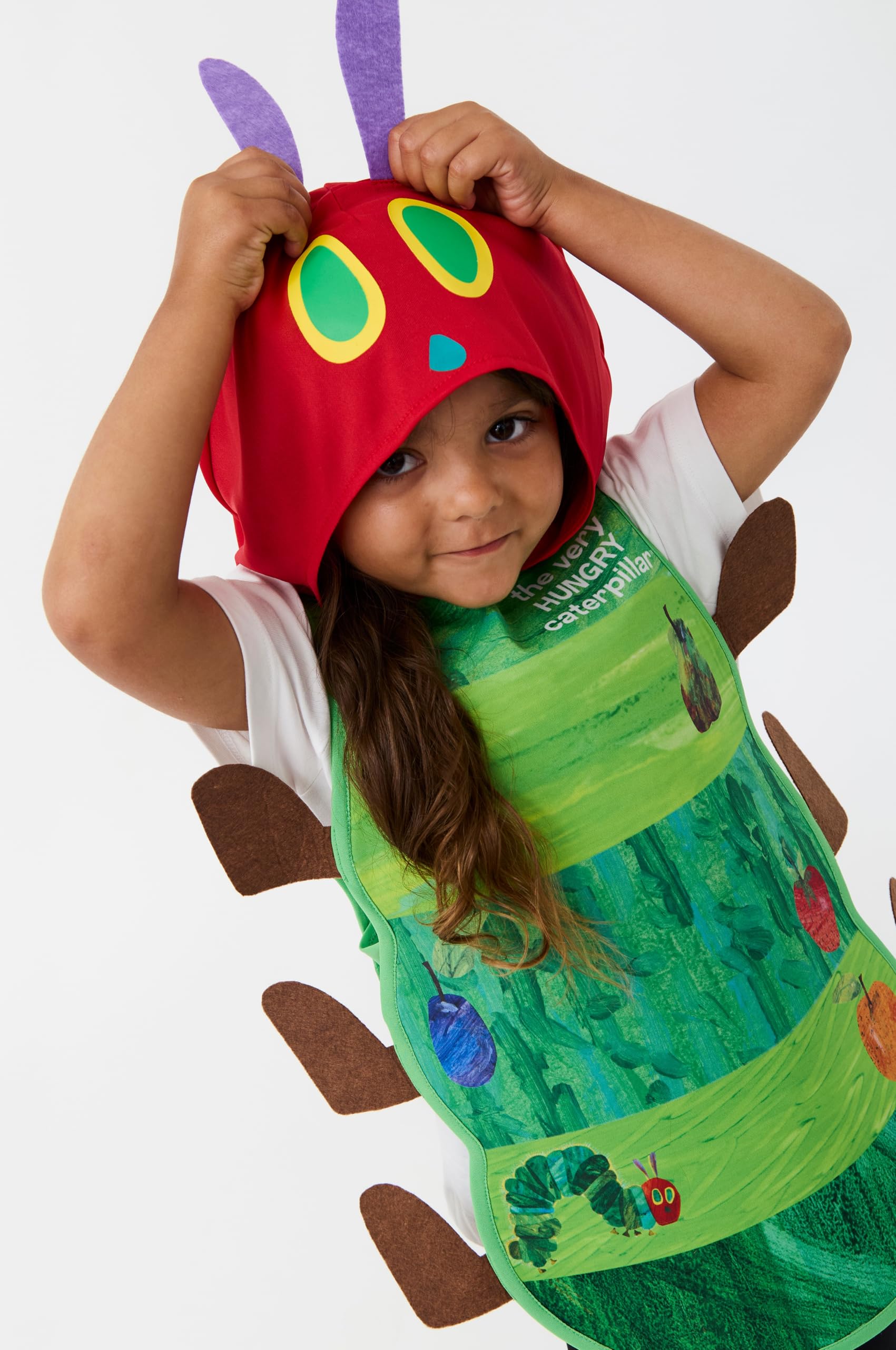 Blues Group Officially Licensed The Very Hungry Caterpillar Unisex Kids Value Costume, Green, 6-8 Years - Image 2