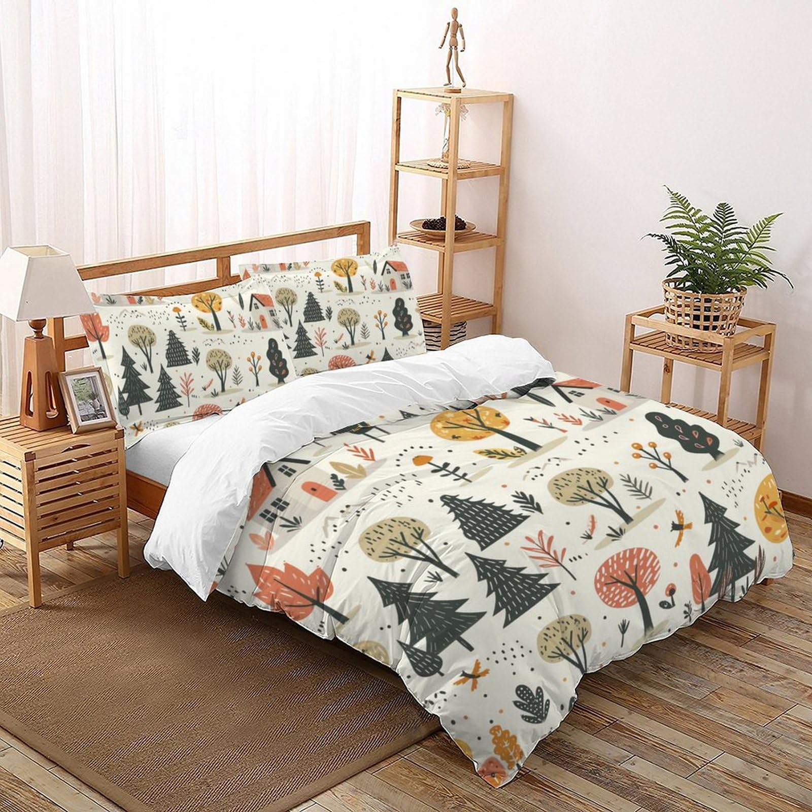 Housse de couette motif arbre 3D pour transformer l'ambiance de la chambre