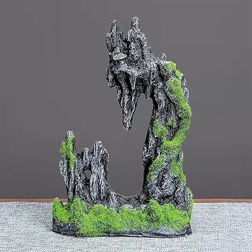 Realistic Fake Rocks for Landscaping, Faux Rock with Natural Pattern, Seiryu Stone Model, for aquascaping, Micro-Landscapes, Home, Office Bonsai
