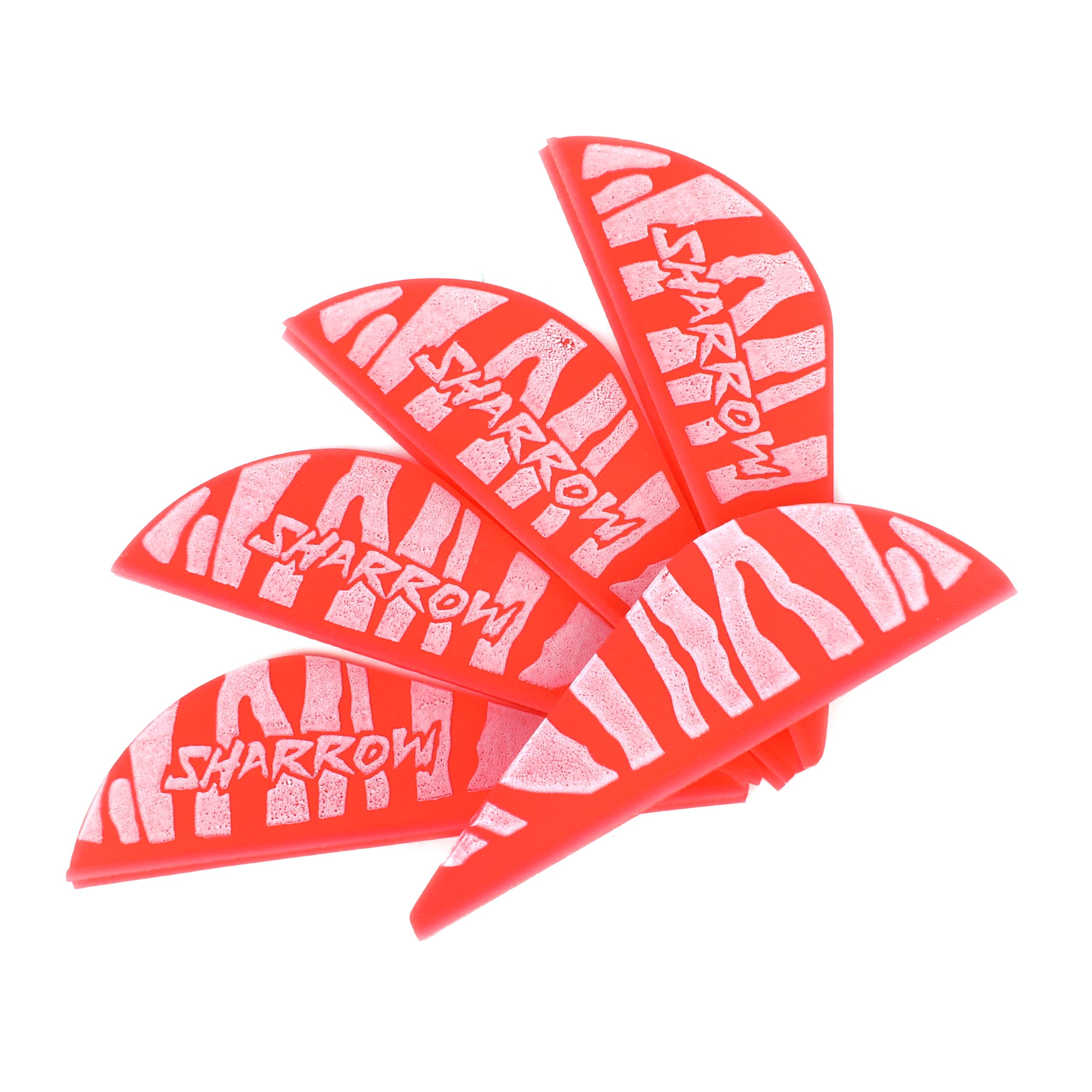 limaity Arrow Fletches Vanes 2 Inch TPU Rubber Plastic Feather Teardrop Shape for DIY Archery Hunting Targeting Arrows(Pack of 50) (Red)