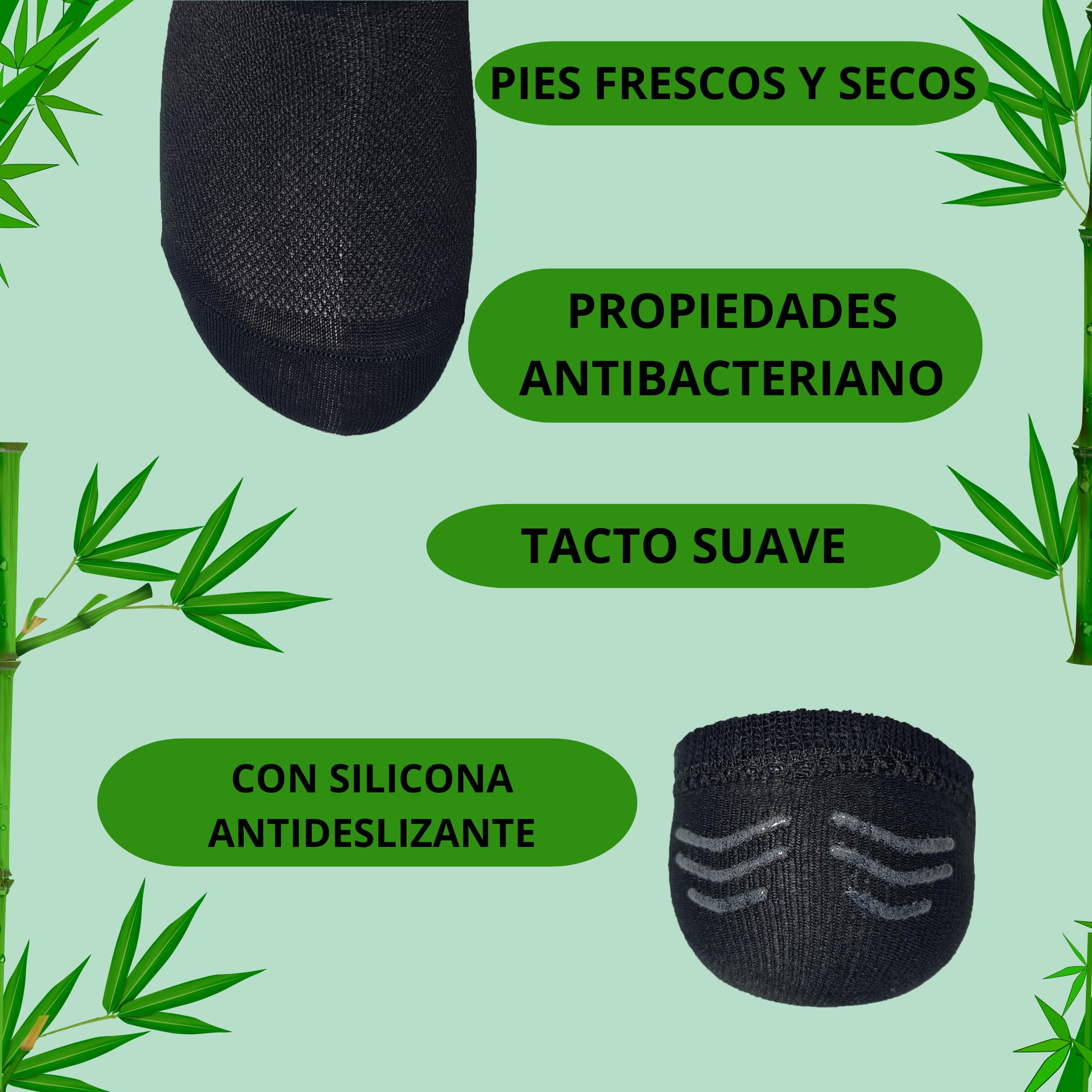 12 Pares, Calcetines Pinkies Hombre de Bambú y Calcetines Pinkies Mujer de Bambú, Calcetines Invisibles Hombre, Calcetines Invisibles Mujer con silicona, Calcetines de Verano, Suaves y Frescos