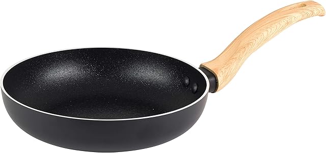 Progress BW09015EU Scandi Smartstone Non Stick Fry Pan, 20 cm, Induction Suitable, Dishwasher and Metal Utensil Safe, PFOA Free, Pressed Aluminium with Wood Effect Finish