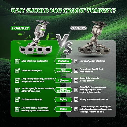 Miniatura 5 de Kit convertidor catalítico delantero de alto caudal, ajuste directo Nissan Altima 2007 2008 2009 2010 2011 2012 2013 2.5L reemplaza 674-933