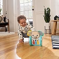 Vista 18 de Juguete de bebé para gatear Earl de Baby Einstein Chase & Tap, con espejo y música, para bebés de 6 meses en adelante