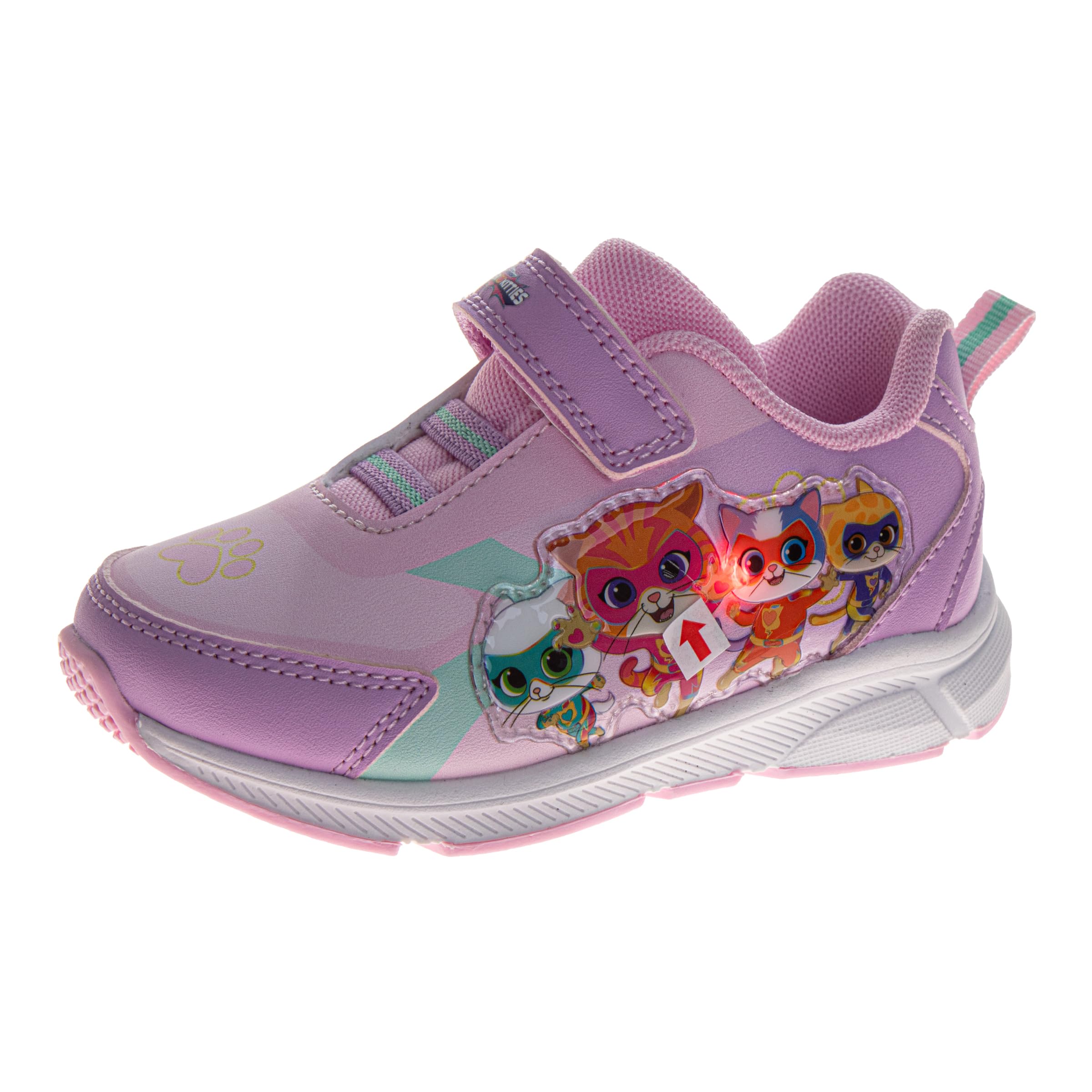 Bitsy Buddy Sparks - Scarpe da ginnastica per ragazze, con luci a LED, scarpe da ginnastica per bambine da 6 a 10 anni