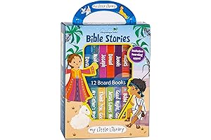 My Little Library: Bible Stories - Inspirational Christian Gifts for Kids (12-Volume Board Book Collection)