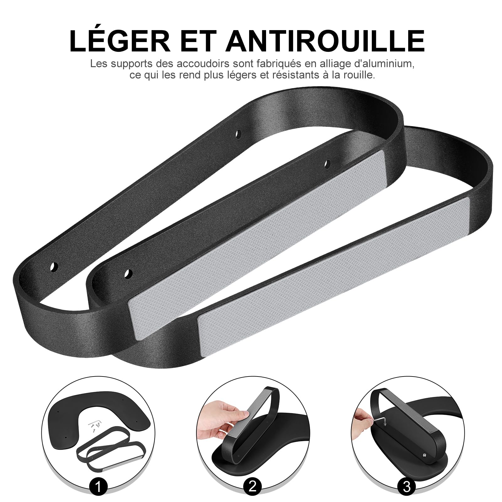 Repose Main Ongle,Cuir Nettoyable Coussin Manucure Repose Main,Forme du U Repose Main Manucure avec Support en Alliage d'aluminium,Convient pour les Magasins de Manucure