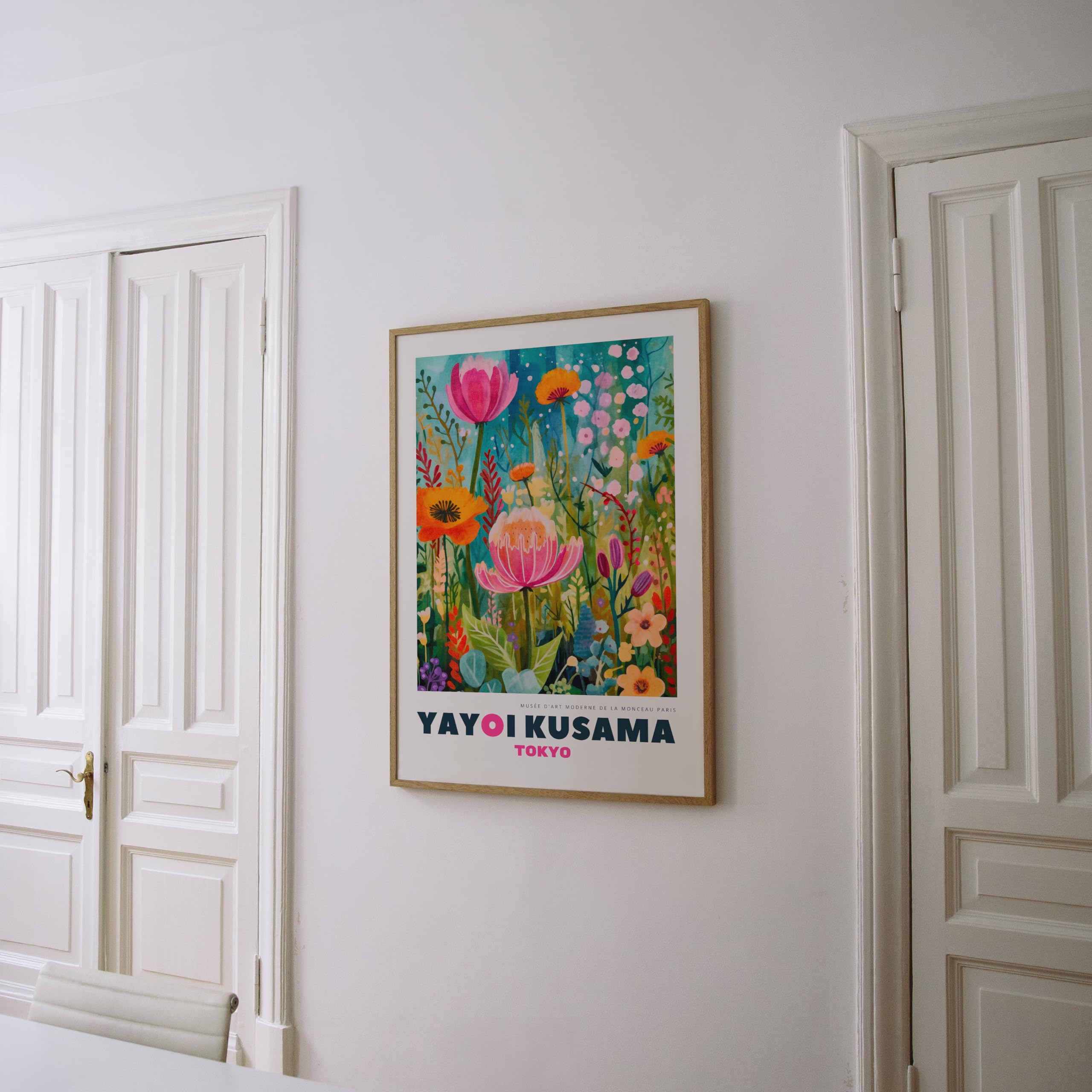 ARTINSPIRIO Póster de arte de Yayoi Kusama (Solo póster, 60x90 cm)