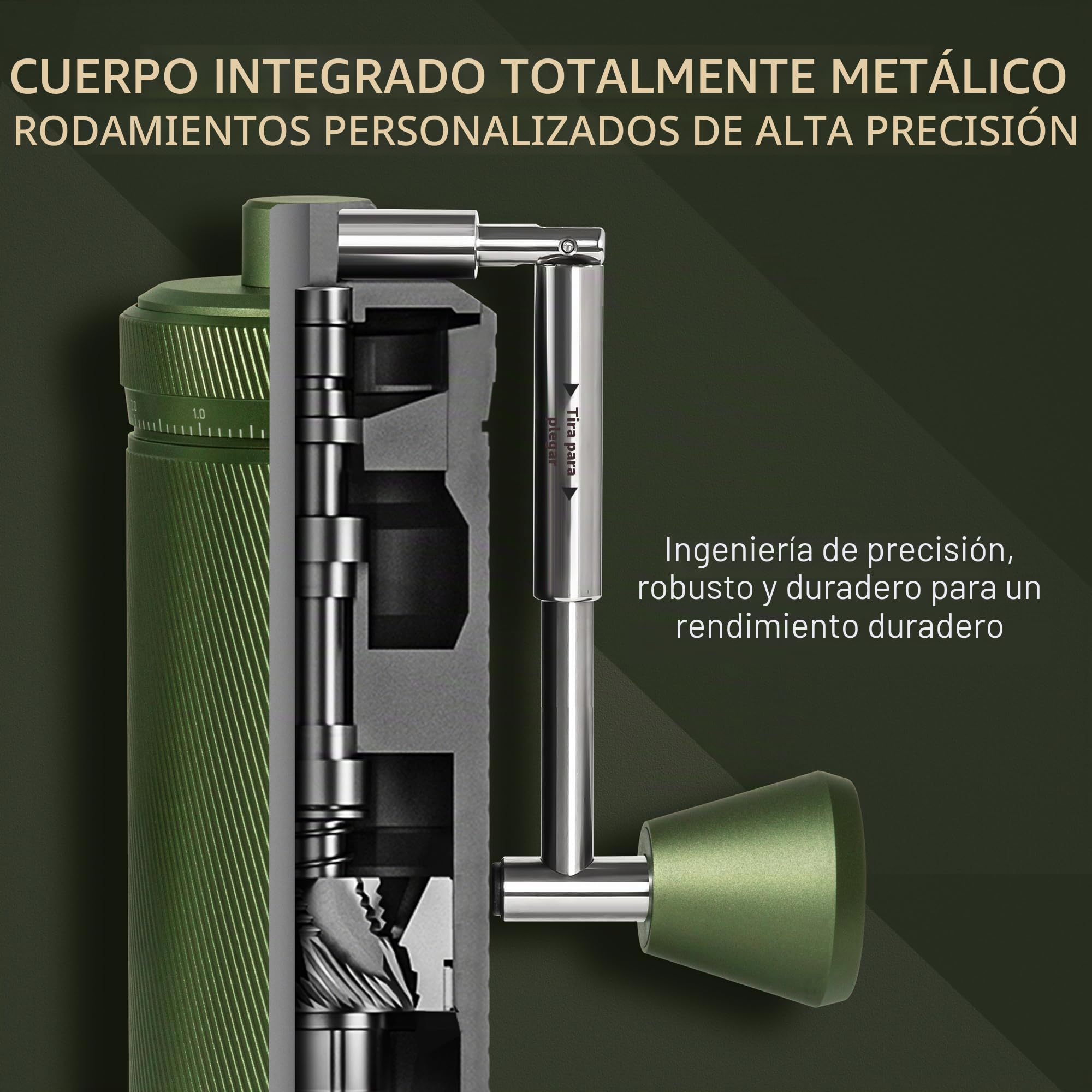 TIMEMORE Chestnut S3 - Molinillo de café manual con capacidad de 30 g, molinillo de café de mano para el hogar, escala de ajuste externo de alta precisión para viajes/campamentos, molinillo de café