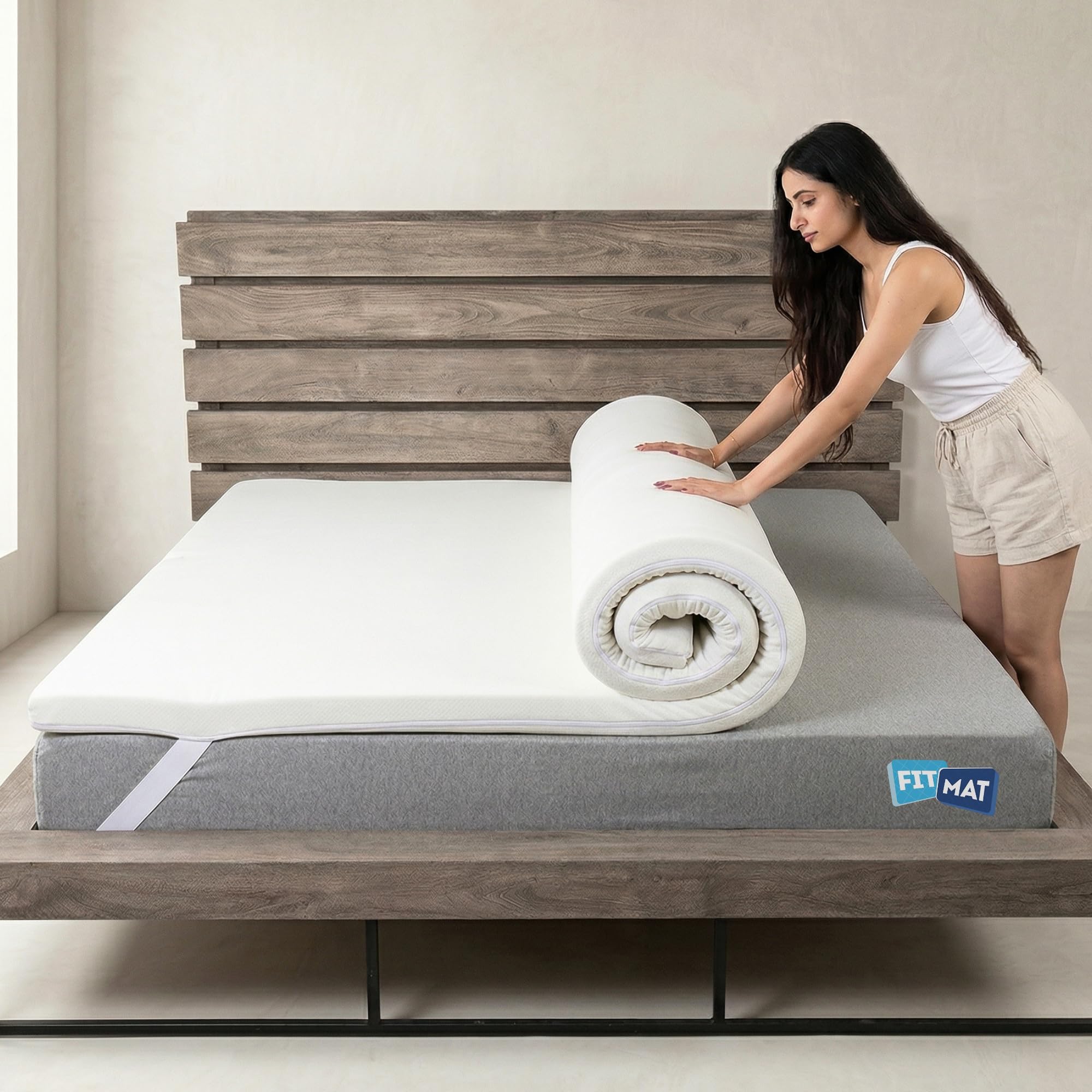 2 Inch Memory Foam Mattress Topper for King Bed (72x75 Inch) – Provides Orthopedic Back Support, Enhances Mattress Comfort with Breathable Soft Padding, High Density Foam, 3 Years Warranty