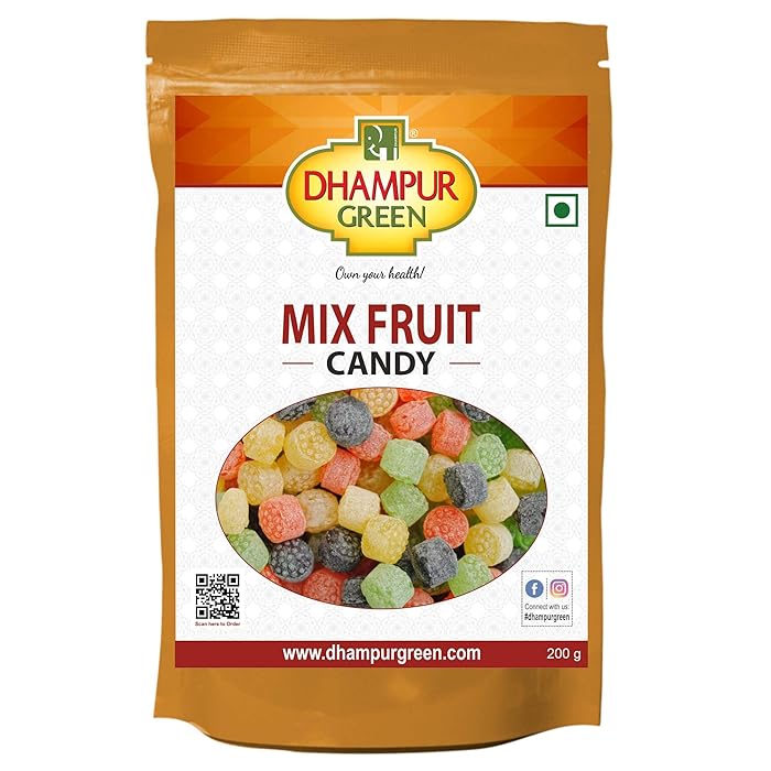 Buy Dhampure Speciality Mix Fruits Candy, 200g Toffee Pack for Kids