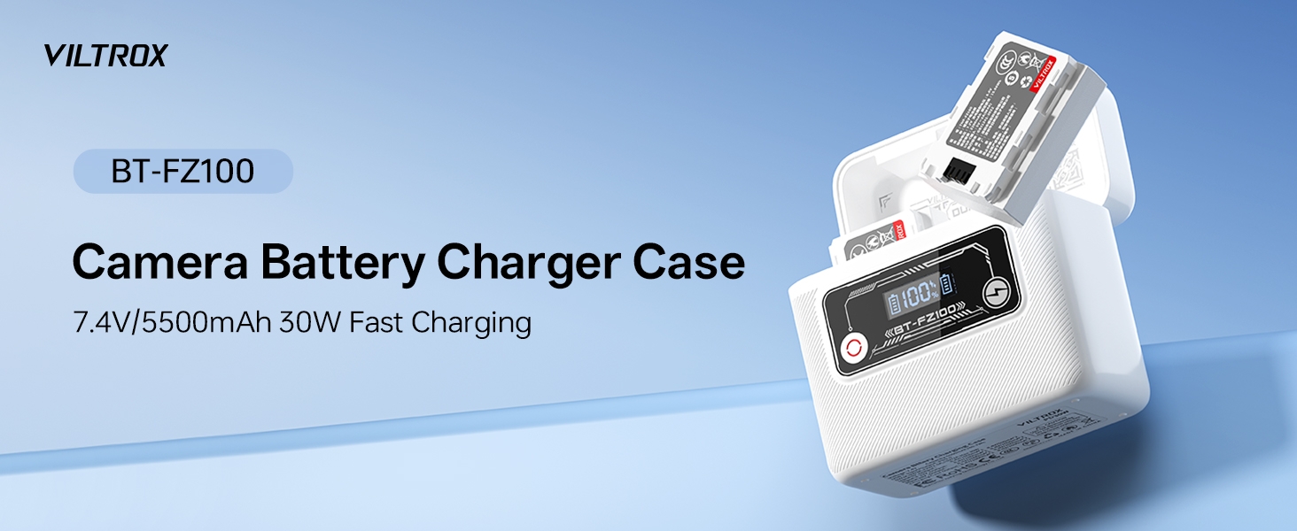 Viltrox BT-FZ100 Camera Charger & Power Bank description image