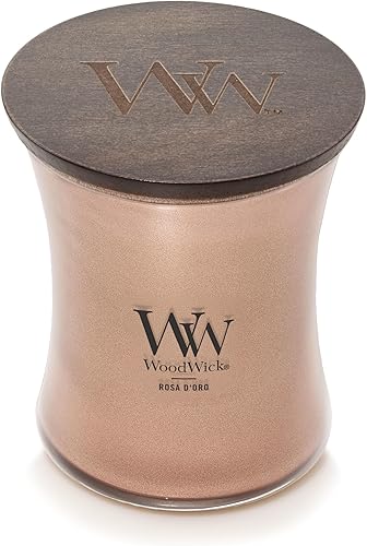 Vista 32 de WoodWick - Vela mediana de reloj de arena, aroma Fireside, cera de mezcla de soja prémium, se agrieta mientras se quema, perfecta para regalo, 9.7