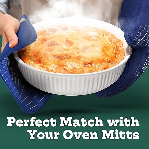 Vista 16 de Big Red House - Juego de 2 soportes de silicona para ollas - 10x3 - Protectores de cocina resistentes al calor para sartenes calientes y hornear