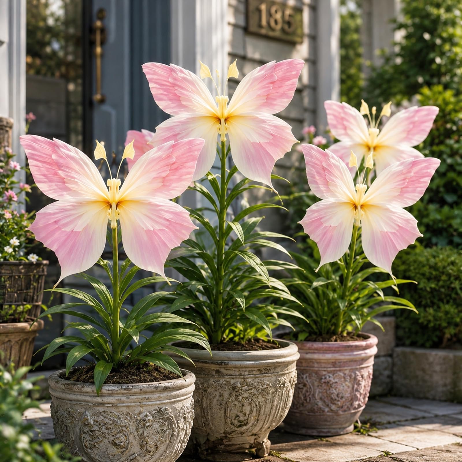 Perennial-Butterfly Lily Bulbs for Planting, Beautiful Garden Flowers Plant Bulbs,Garden Flowers,Wedding Flowers,Hardy Perennial-10 Bulbs-F