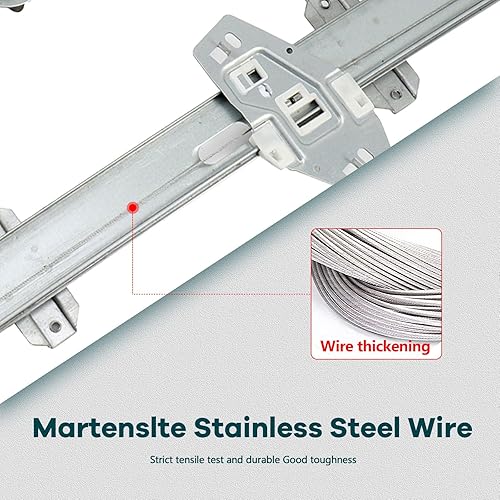 Miniatura 4 de FINDAUTO Elevalunas eléctrico delantero izquierdo del lado del conductor para 1997-2000 para Acura EL,1996-2000 para Honda Civic 741-734 Elevalunas