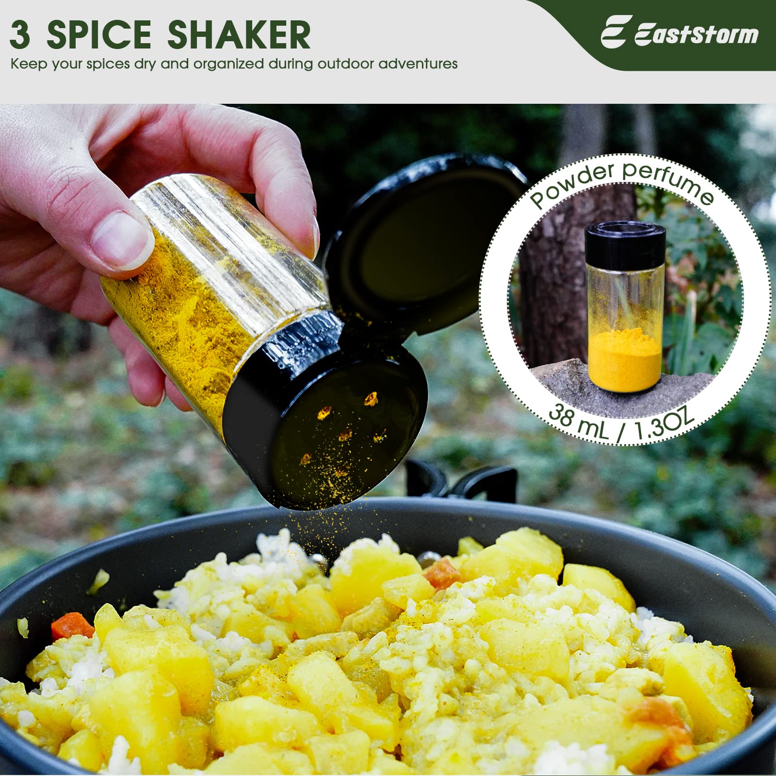 Set Utensili Da Cucina Da Campeggio EASTSTORM - Leggero, Impermeabile, 11 Pezzi - Foto 6