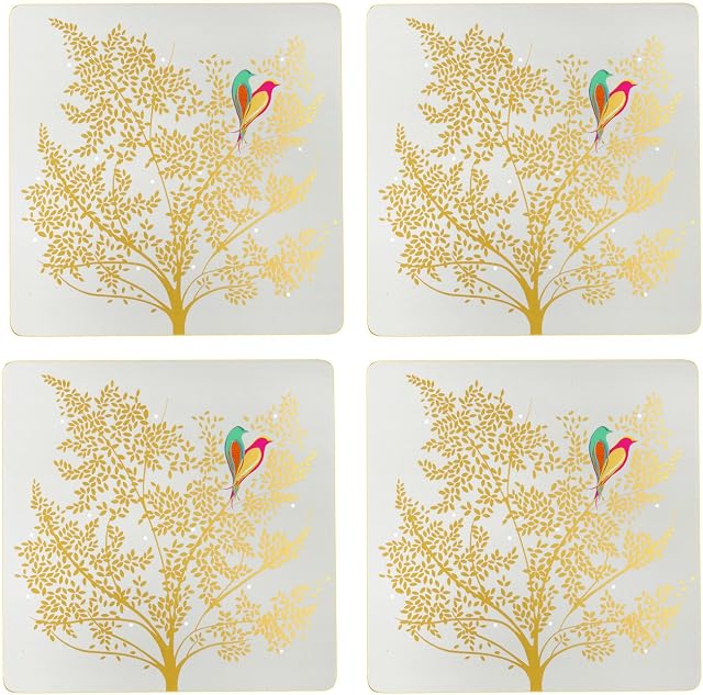 Portmeirion Home & Gifts Chelsea Square Placemat, Cork Backed, Wood, Multi-Colour, 31 x 40 x 2.4 cm