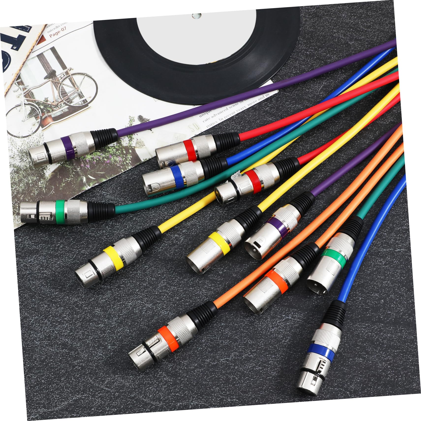 HOMSFOU Xlr Mikrofonkabel Stecker Buchse Kupferleitung Zinklegierung Pvc Stabile Signalübertragung für Lautsprecher