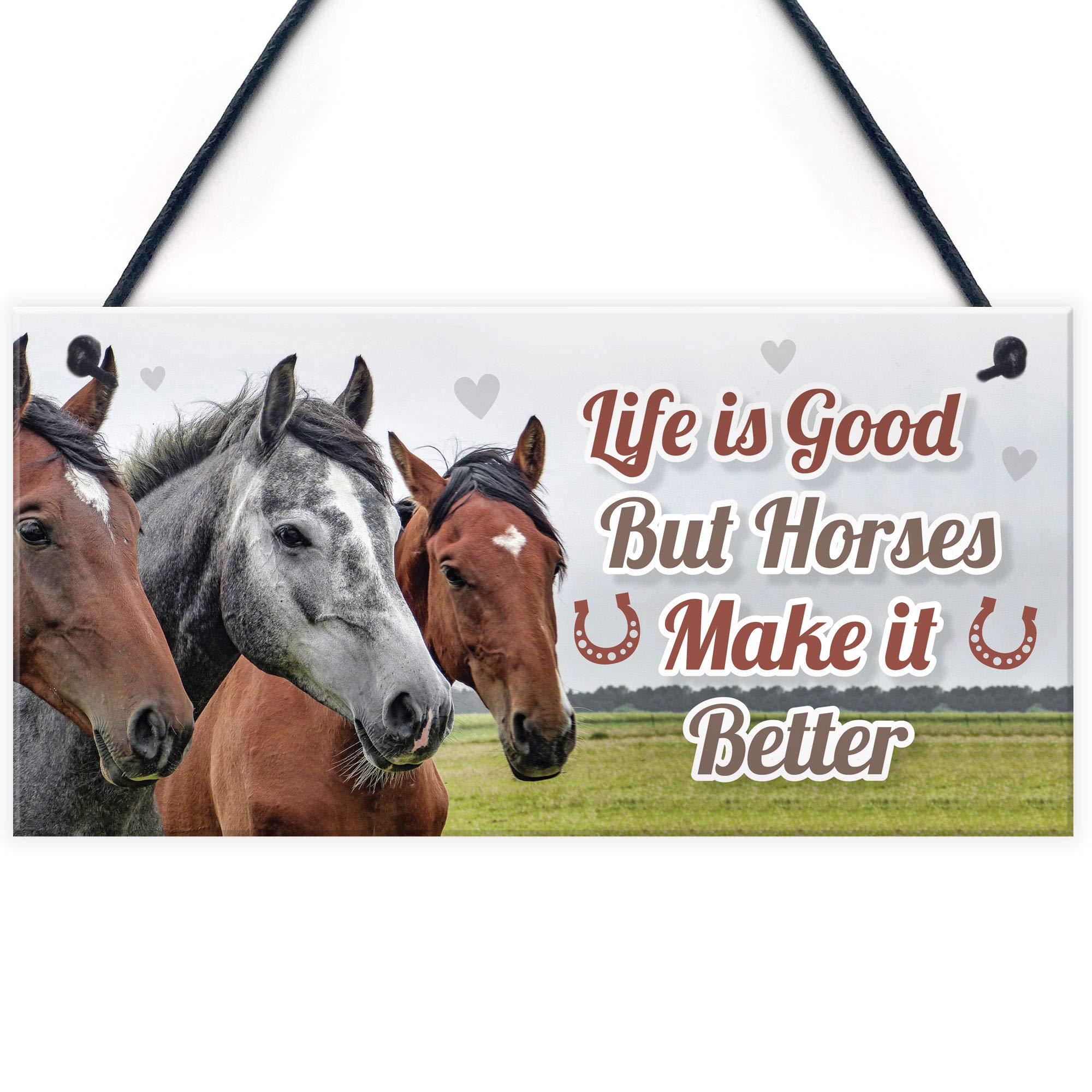 Red Ocean Horsey Daughter Gift For Christmas Horse Pony Stable Door Sign Horse Lover Gift For Girls