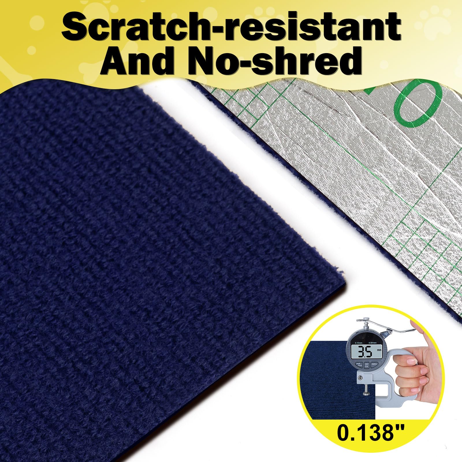 Rascador de Pared para Gatos de 78,7" x 11,8" para Gatos de Interior, Protector de Muebles antiarañazos para Gatos, rascador de Esquina para Pared, Repuesto para estantes de Postes